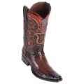 Los Altos Men's Lizard Teju European Toe Boots - Faded Brown | Faded Brown | Free Delivery