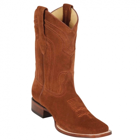 Los Altos Men's Square Toe Cowboy Suede Boots Cognac | Cognac | Free Delivery Los Altos Men's Square Toe Cowboy Suede Boots Cognac | Cognac | Free Delivery