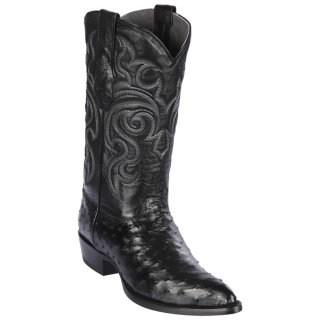 Los Altos Men's Black Ostrich Cowboy Boots | Black | Free Delivery Los Altos Men's Black Ostrich Cowboy Boots | Black | Free Delivery