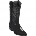 Los Altos Men's Single Stone Stingray Boots J-Toe | Black | Free Delivery Los Altos Men's Single Stone Stingray Boots J-Toe | Black | Free Delivery