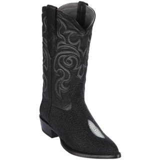 Los Altos Men's Single Stone Stingray Boots J-Toe | Black | Free Delivery Los Altos Men's Single Stone Stingray Boots J-Toe | Black | Free Delivery
