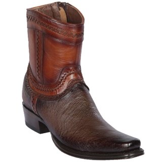 Los Altos Men's Brown Smooth Ostrich Short Cowboy Boots | Brown | Free Delivery Los Altos Men's Brown Smooth Ostrich Short Cowboy Boots | Brown | Free Delivery