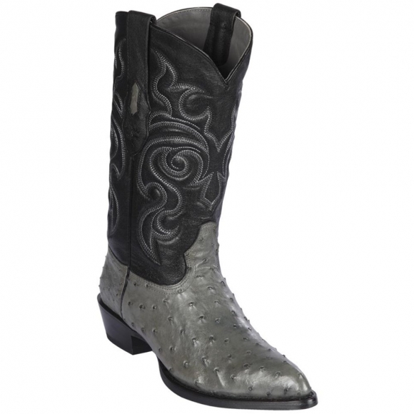 Los Altos Men's Grey Ostrich Cowboy Boots J-Toe | Grey | Free Delivery Los Altos Men's Grey Ostrich Cowboy Boots J-Toe | Grey | Free Delivery