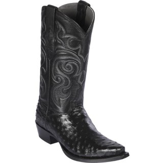 Los Altos Men's Mens Black Ostrich Boots | Black | Free Delivery Los Altos Men's Mens Black Ostrich Boots | Black | Free Delivery