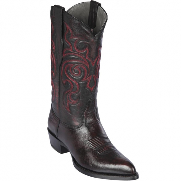 Los Altos Men's Black Cherry Goat Cowboy Boots J-Toe | Black Cherry | Free Delivery Los Altos Men's Black Cherry Goat Cowboy Boots J-Toe | Black Cherry | Free Delivery