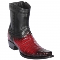 Los Altos Men's Caiman Belly Short Cowboy Boots Burgundy | Burgundy | Free Delivery Los Altos Men's Caiman Belly Short Cowboy Boots Burgundy | Burgundy | Free Delivery