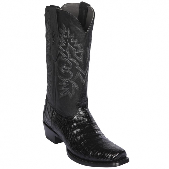 Los Altos Men's Black Caiman Belly 7-Toe Mens Western Boot | Black | Free Delivery Los Altos Men's Black Caiman Belly 7-Toe Mens Western Boot | Black | Free Delivery
