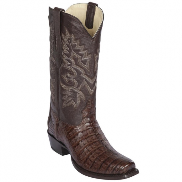 Los Altos Men's Caiman Belly 7x-Toe Western Boots | Brown | Free Delivery Los Altos Men's Caiman Belly 7x-Toe Western Boots | Brown | Free Delivery