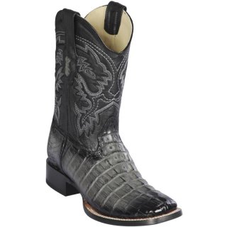 Los Altos Men's Grey Caiman Boots | Grey | Free Delivery