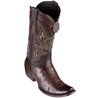 Los Altos Men's Brown Ostrich Boots Dubai Square Toe | Faded Brown | Free Delivery Los Altos Men's Brown Ostrich Boots Dubai Square Toe | Faded Brown | Free Delivery