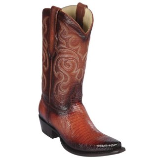 Los Altos Men's Teju Lizard Snip Toe Boots | Burnish Cognac | Free Delivery Los Altos Men's Teju Lizard Snip Toe Boots | Burnish Cognac | Free Delivery