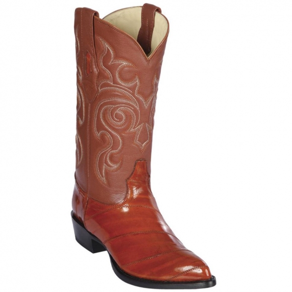 Los Altos Men's Eel Skin Western Boots - Cognac | Cognac | Free Delivery Los Altos Men's Eel Skin Western Boots - Cognac | Cognac | Free Delivery