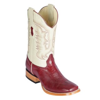 Los Altos Men's Smooth Ostrich Boots | Burgundy | Free Delivery Los Altos Men's Smooth Ostrich Boots | Burgundy | Free Delivery