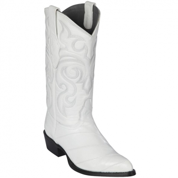 Los Altos Men's White Eel Skin Boots | White | Free Delivery Los Altos Men's White Eel Skin Boots | White | Free Delivery