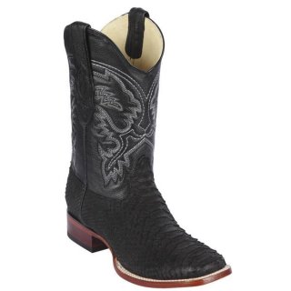 Los Altos Men's Suede Black Python Cowboy Boots | Black | Free Delivery Los Altos Men's Suede Black Python Cowboy Boots | Black | Free Delivery