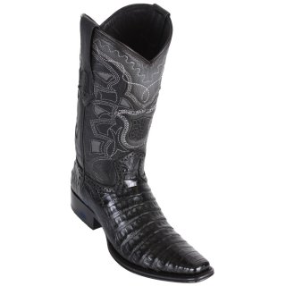 Los Altos Men's Caiman European Toe Cowboy Boots | Black | Free Delivery Los Altos Men's Caiman European Toe Cowboy Boots | Black | Free Delivery
