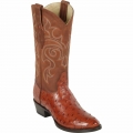 Los Altos Men's Brandy Ostrich Boots | Brandy | Free Delivery