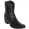 Los Altos Men's Smooth Ostrich Black Short Cowboy Boots | Black | Free Delivery Los Altos Men's Smooth Ostrich Black Short Cowboy Boots | Black | Free Delivery