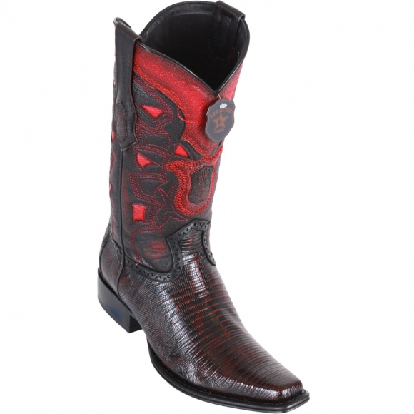 Los Altos Men's Lizard European Style Cowboy Boots - Black Cherry | Black Cherry | Free Delivery Los Altos Men's Lizard European Style Cowboy Boots - Black Cherry | Black Cherry | Free Delivery