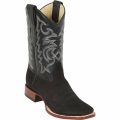 Los Altos Men's Black Suede Square Toe Western Boots | Black | Free Delivery Los Altos Men's Black Suede Square Toe Western Boots | Black | Free Delivery