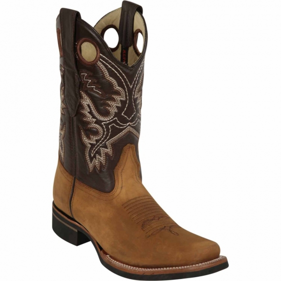 Los Altos Men's Mens Square Toe Tan Boots | Tan | Free Delivery