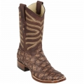 Los Altos Men's Rustic Brown Pirarucu Cowboy Boots | Rustic Brown | Free Delivery