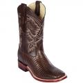 Los Altos Men's Brown Lizard Square Toe Cowboy Boots | Brown | Free Delivery Los Altos Men's Brown Lizard Square Toe Cowboy Boots | Brown | Free Delivery