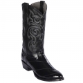 Los Altos Men's Black Eel Skin R-Toe Western Boots | Black | Free Delivery Los Altos Men's Black Eel Skin R-Toe Western Boots | Black | Free Delivery