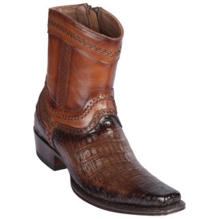 Los Altos Men's Caiman Belly Mens European Square Toe Boots | Brown | Free Delivery Los Altos Men's Caiman Belly Mens European Square Toe Boots | Brown | Free Delivery