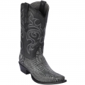Los Altos Men's Sanded Black Lizard Skin Boots | Sanded Black | Free Delivery Los Altos Men's Sanded Black Lizard Skin Boots | Sanded Black | Free Delivery