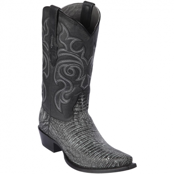 Los Altos Men's Sanded Black Lizard Skin Boots | Sanded Black | Free Delivery Los Altos Men's Sanded Black Lizard Skin Boots | Sanded Black | Free Delivery