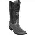 Los Altos Men's Grey Caiman Cowboy Boots - Snip Toe | Grey | Free Delivery Los Altos Men's Grey Caiman Cowboy Boots - Snip Toe | Grey | Free Delivery