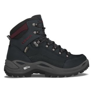 New Arrivals Lowa Women's Renegade GTX Mid Ws-Black/Burgundy