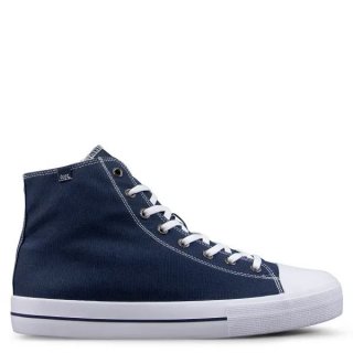 LUGZ NEW ARRIVALS MEN'S STAGGER HI SNEAKERS-NAVY/WHITE
