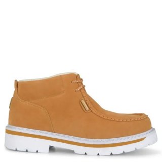 LUGZ NEW ARRIVALS MEN'S STRUTT LX MOC TOE BOOTS-GOLDEN WHEAT/WHITE