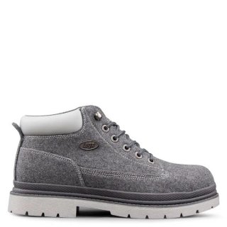 LUGZ NEW ARRIVALS MEN'S DRIFTER PEACOAT BOOTS-CHARCOAL/GREY