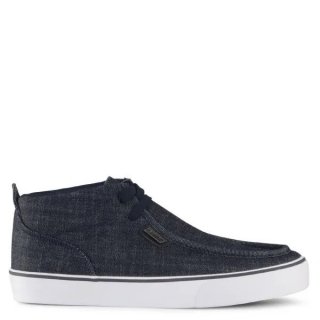 LUGZ NEW ARRIVALS MEN'S STRIDER 2 MOC TOE SNEAKERS-NAVY/WHITE DENIM