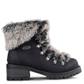 LUGZ NEW ARRIVALS WOMEN'S ADORE FUR OXFORD BOOTS-BLACK