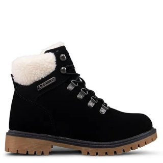 LUGZ NEW ARRIVALS WOMEN'S GROTTO FLEECE BOOTS-BLACK/CREAM/GUM