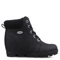LUGZ NEW ARRIVALS WOMEN'S MARSELLA FLEECE BOOTS-BLACK/BLACK LUGZ NEW ARRIVALS WOMEN'S MARSELLA FLEECE BOOTS-BLACK/BLACK
