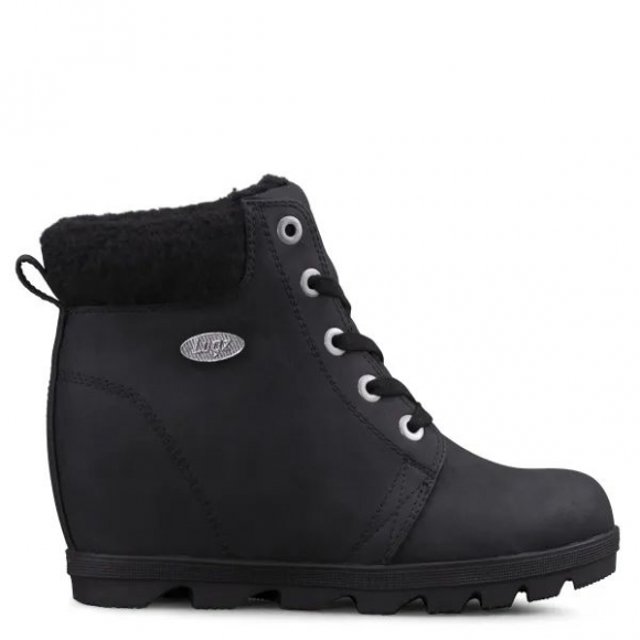 LUGZ NEW ARRIVALS WOMEN'S MARSELLA FLEECE BOOTS-BLACK/BLACK