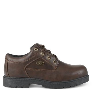 LUGZ NEW ARRIVALS MEN'S SAVOY SLIP RESISTANT OXFORD BOOTS-SADDLE/BLACK