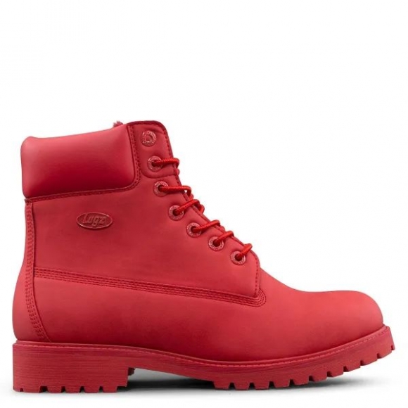 LUGZ NEW ARRIVALS MEN'S CONVOY FLEECE 6-INCH BOOTS-RED