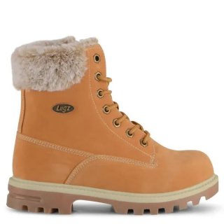 LUGZ NEW ARRIVALS Gradeschool Empire Hi Fur 6-Inch BOOTS-Golden Wheat/Cream/Gum