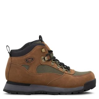 LUGZ NEW ARRIVALS MEN'S SIDEWINDER BOOTS-BROWN/OLIVEDRAB/CHARCOAL
