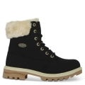 LUGZ NEW ARRIVALS WOMEN'S EMPIRE HI FUR 6-INCH BOOTS-BLACK/CREAM/GUM
