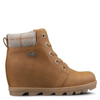LUGZ NEW ARRIVALS WOMEN'S MARSELLA BOOTS-CASHEW/NATURAL/GUM
