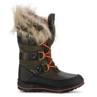 LUGZ NEW ARRIVALS WOMEN'S TUNDRA FOLD DOWN BOOTS-DK BROWN/OLIVE/ORANGEK