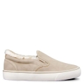 LUGZ NEW ARRIVALS WOMEN'S CLIPPER LX FUR SLIP-ON SNEAKERS-FAWN/CREAM/OFF WHITE