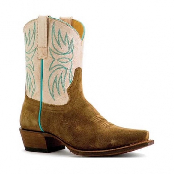 FREE DELIVERY MACIE BEAN WOMEN'S LITTLE DEBBIE WESTERN BOOTS - SNIP TOE - SAND